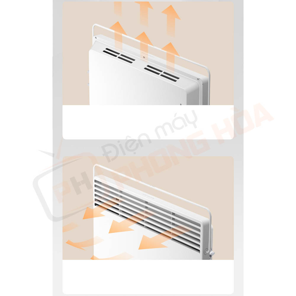 may suoi xiaomi mijia krdnq04zm 4 Cửa tỏa nhiệt trên lưu thông khí hiệu quả, lưới phía trước sưởi ấm
