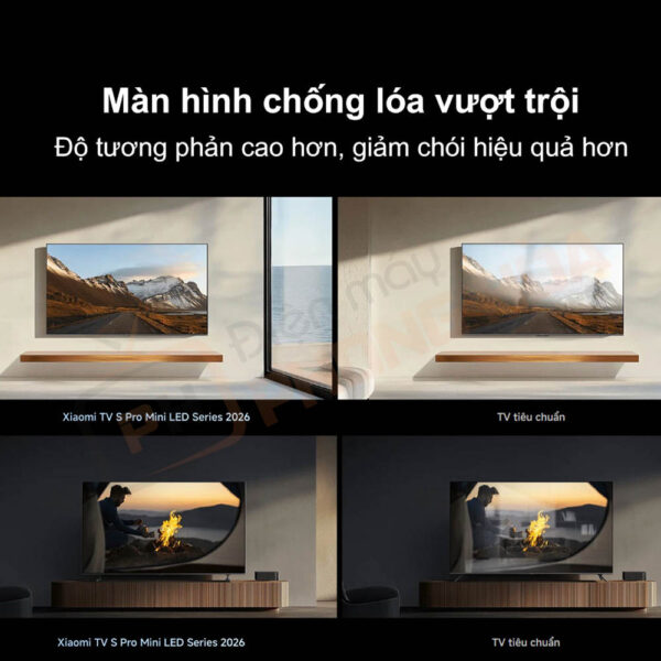 Màn hình chống lóa vượt trội
