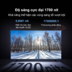 Độ sáng cực đại 1700 nits