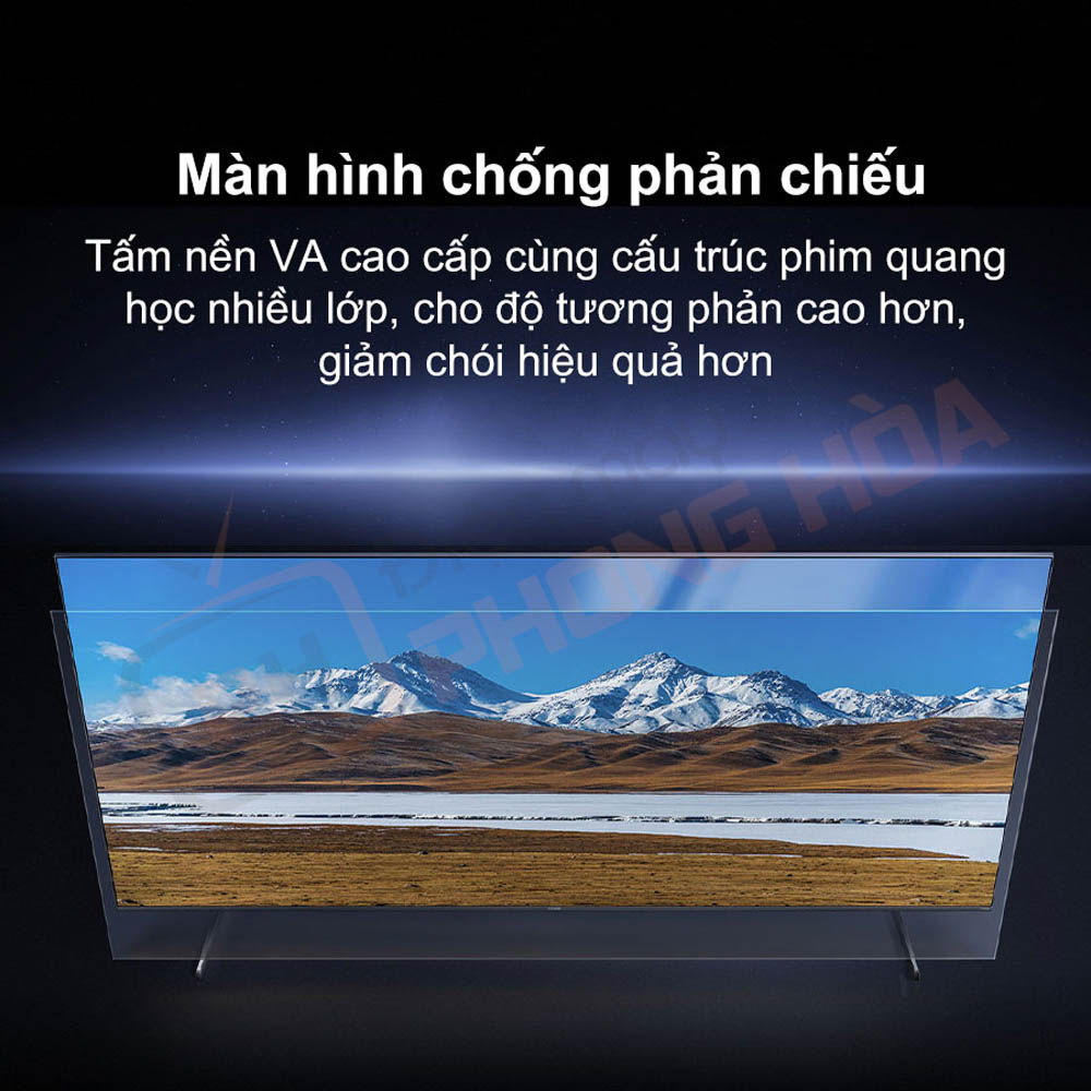 tivi xiaomi s pro mini led 55 inch 16 Hiển thị sắc nét, không lo chói sáng trong mọi điều kiện