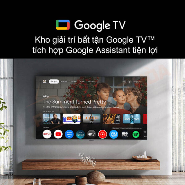 Kho giải trí bất tận Google TV™, tích hợp Google Assistant tiện lợi