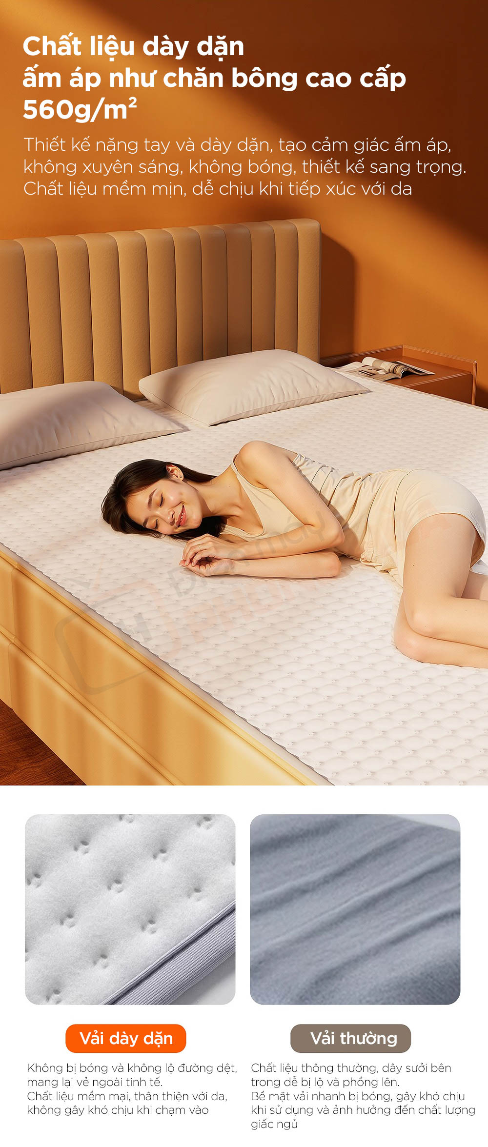 chan dien jipin graphene 2 Chăn điện Jipin Graphene