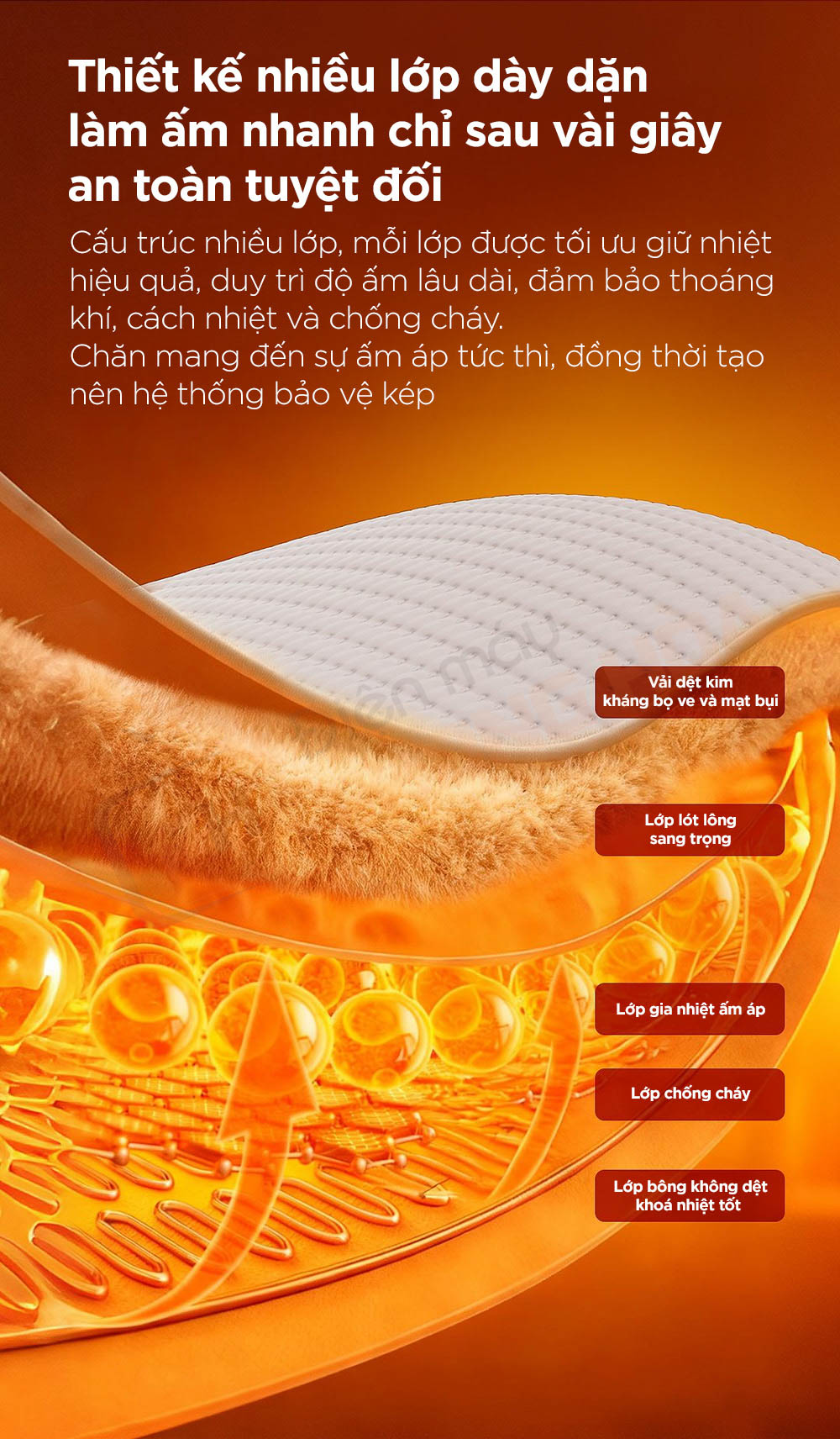 chan dien jipin graphene 3 Chăn điện Jipin Graphene