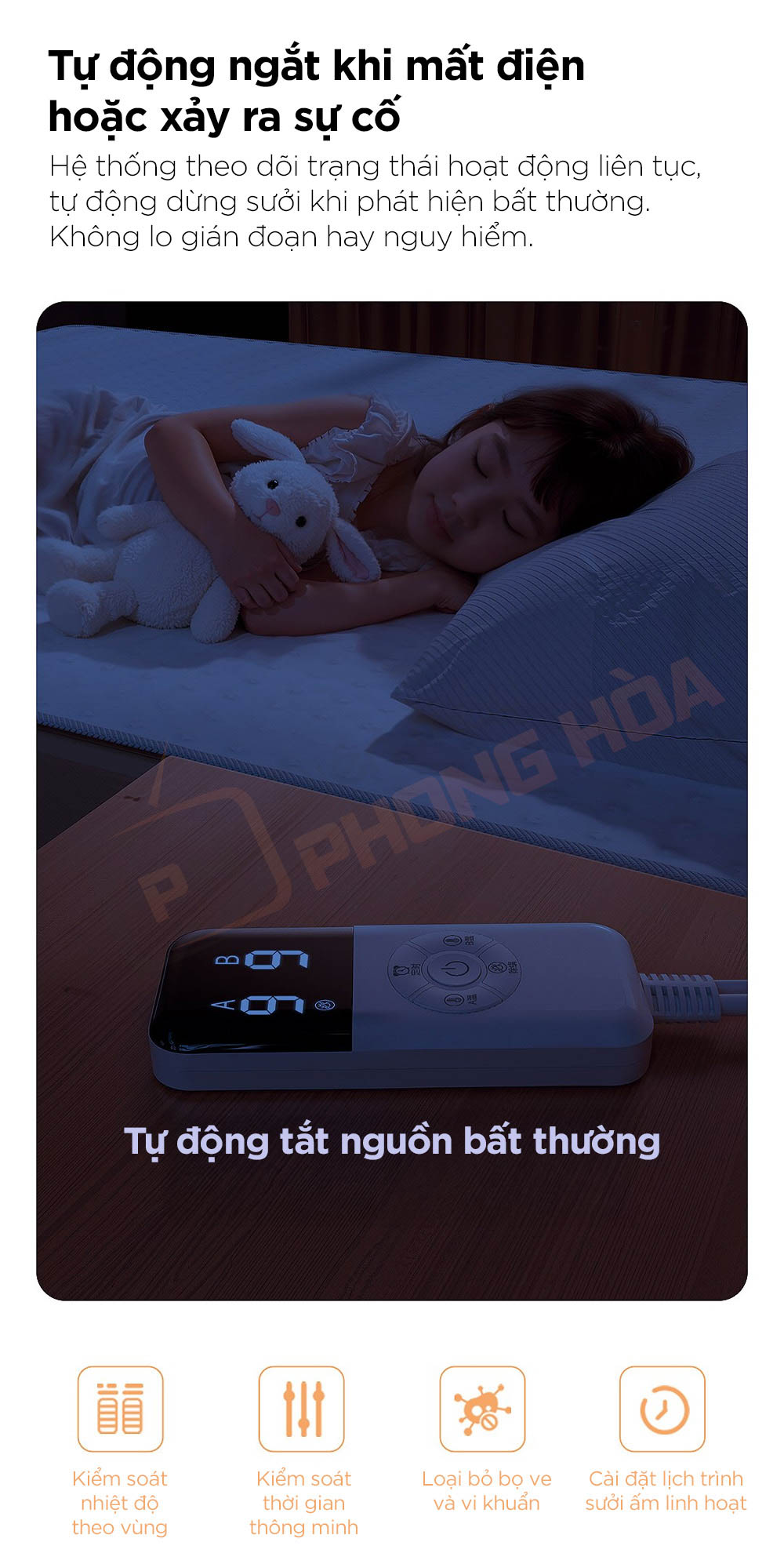 chan dien jipin graphene 7 Chăn điện Jipin Graphene