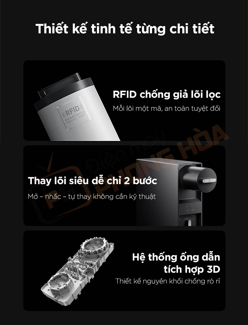 may loc nuoc xiaomi pro 1600g 19 Máy lọc nước Xiaomi Pro 1600G