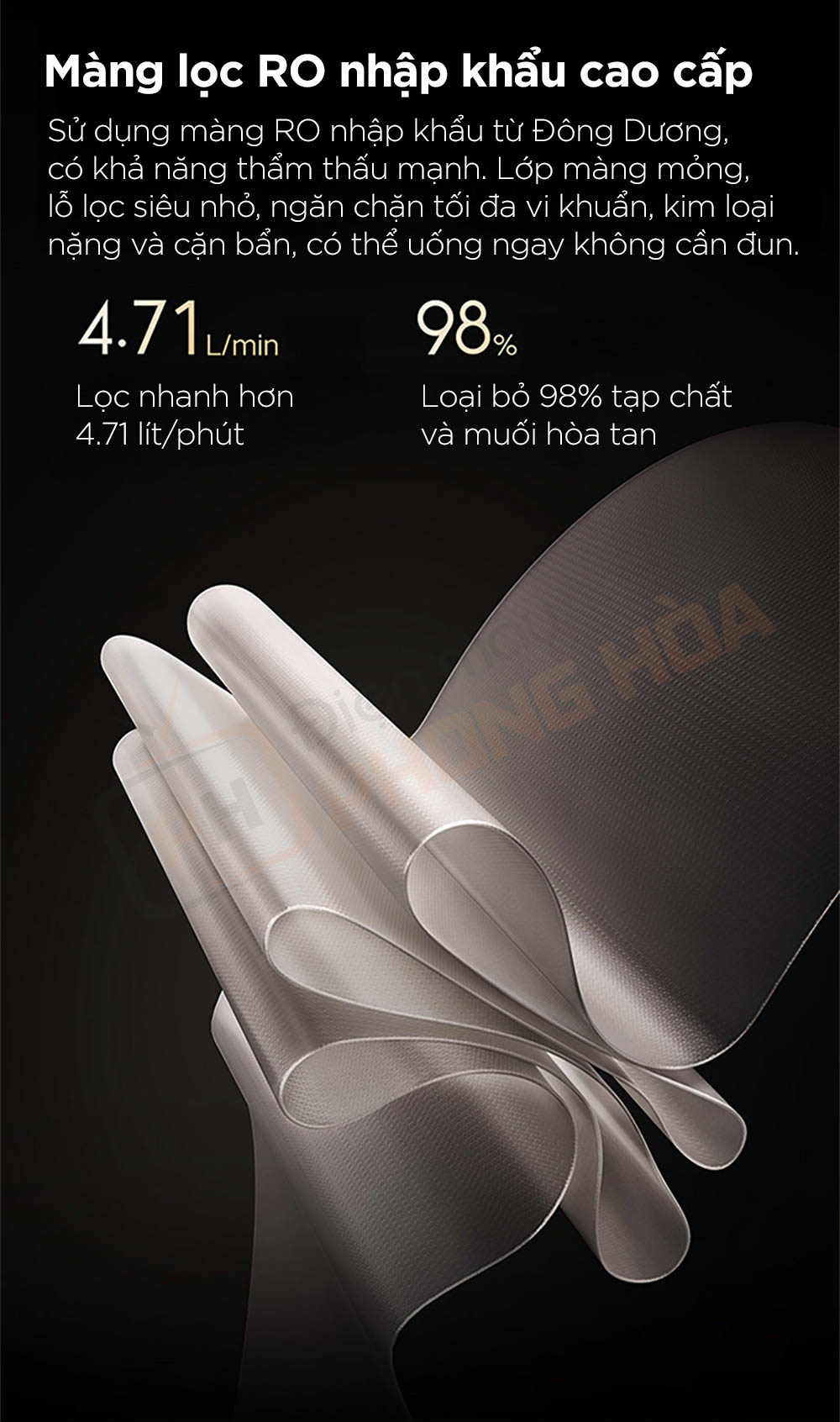 may loc nuoc xiaomi pro 1600g 4 Máy lọc nước Xiaomi Pro 1600G