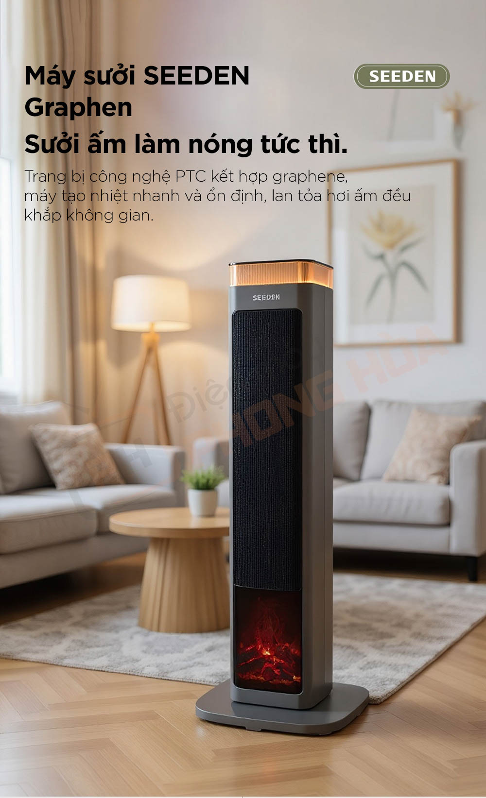 may suoi seeden 1 Máy sưởi SEEDEN Graphene