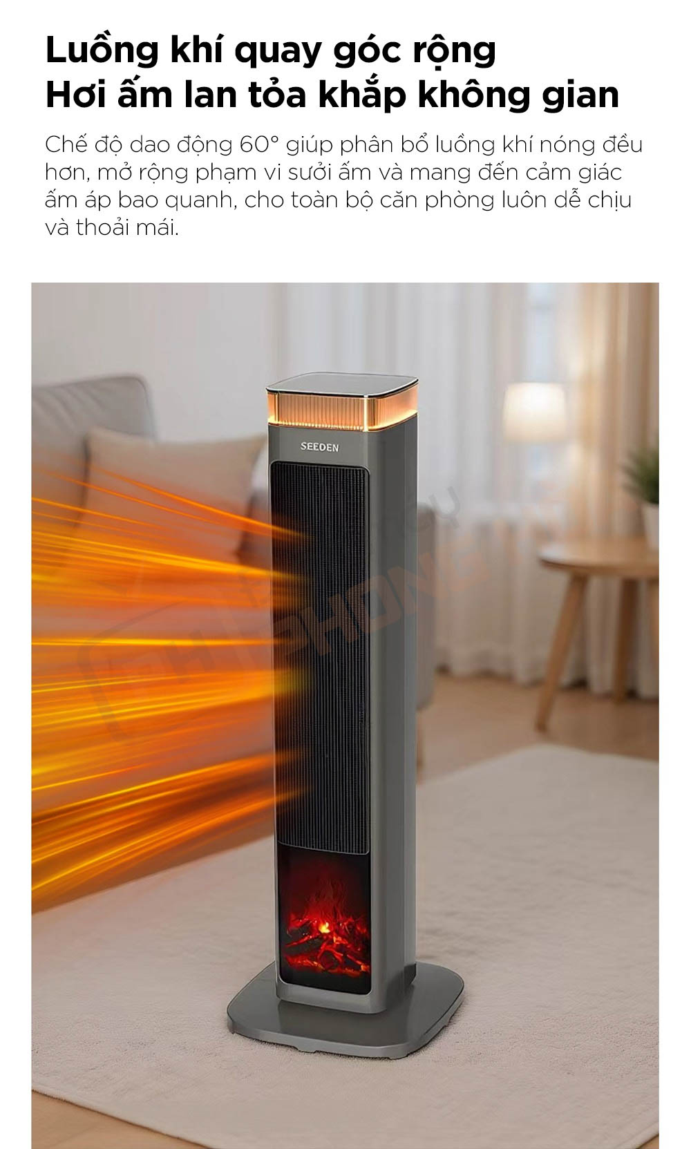 may suoi seeden 6 Máy sưởi SEEDEN Graphene