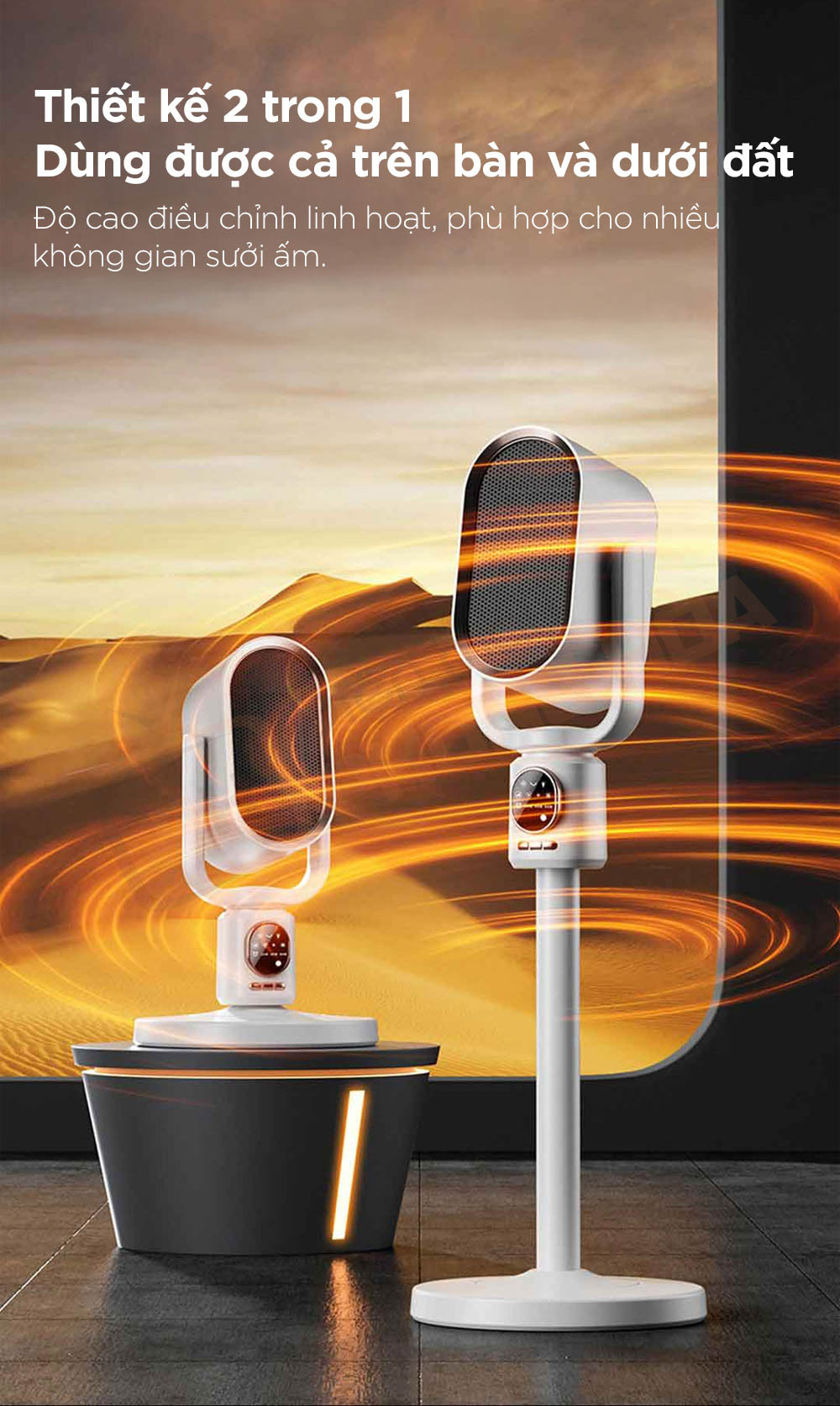 quat suoi gom super egg 2 Quạt sưởi gốm Super Egg