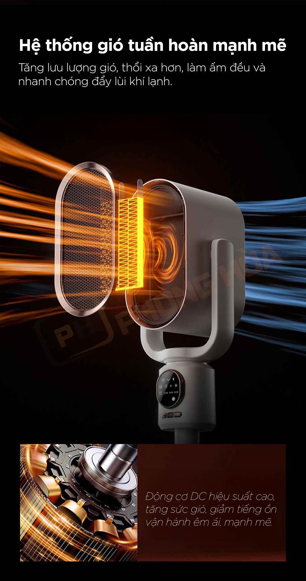 quat suoi gom super egg 6 Quạt sưởi gốm Super Egg