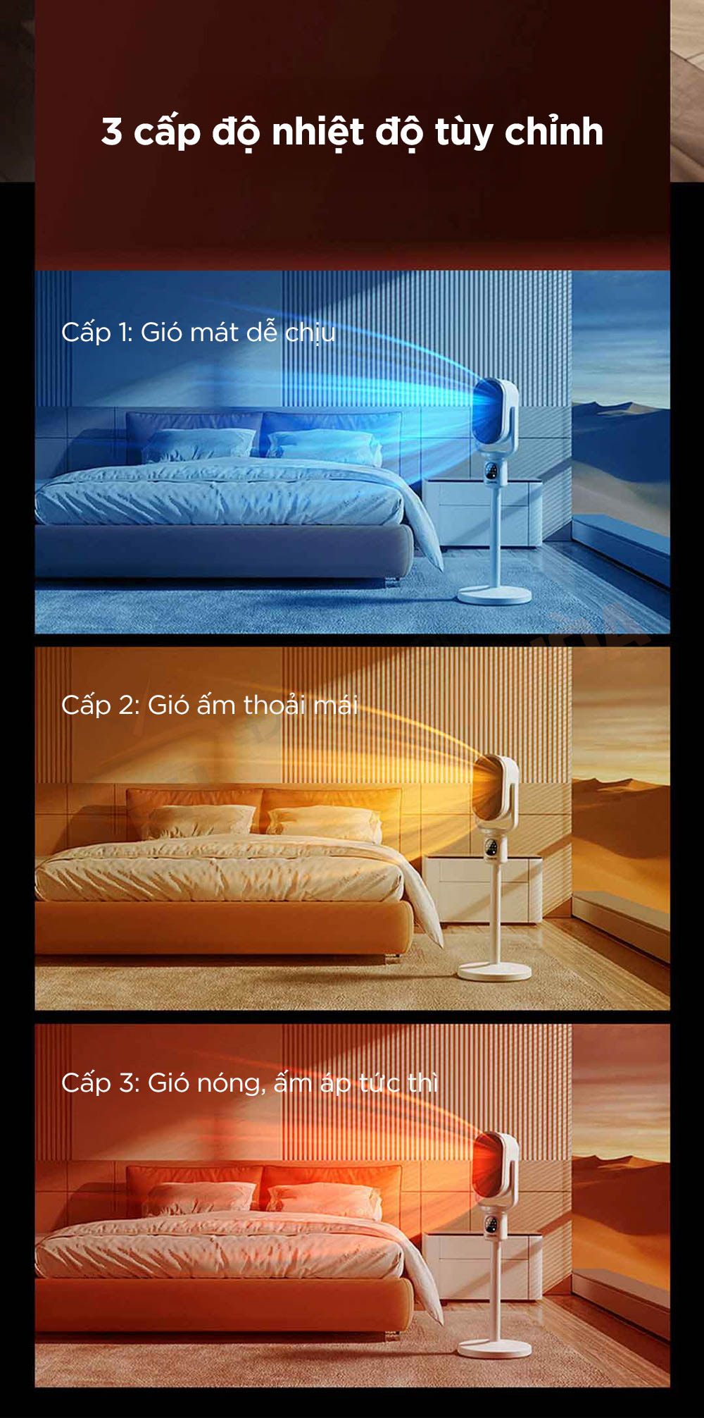 quat suoi gom super egg 8 Quạt sưởi gốm Super Egg