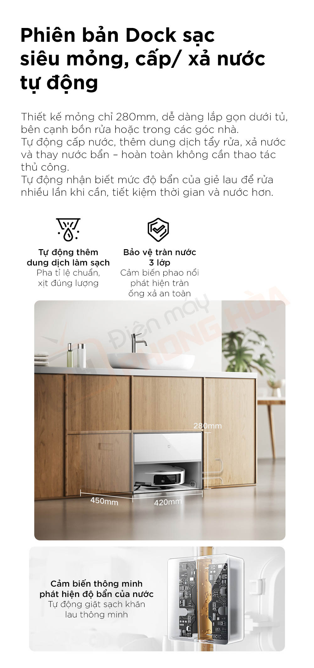 robot hut bui lau nha xiaomi mijia 5 14 Robot hút bụi lau nhà Xiaomi Mijia 5