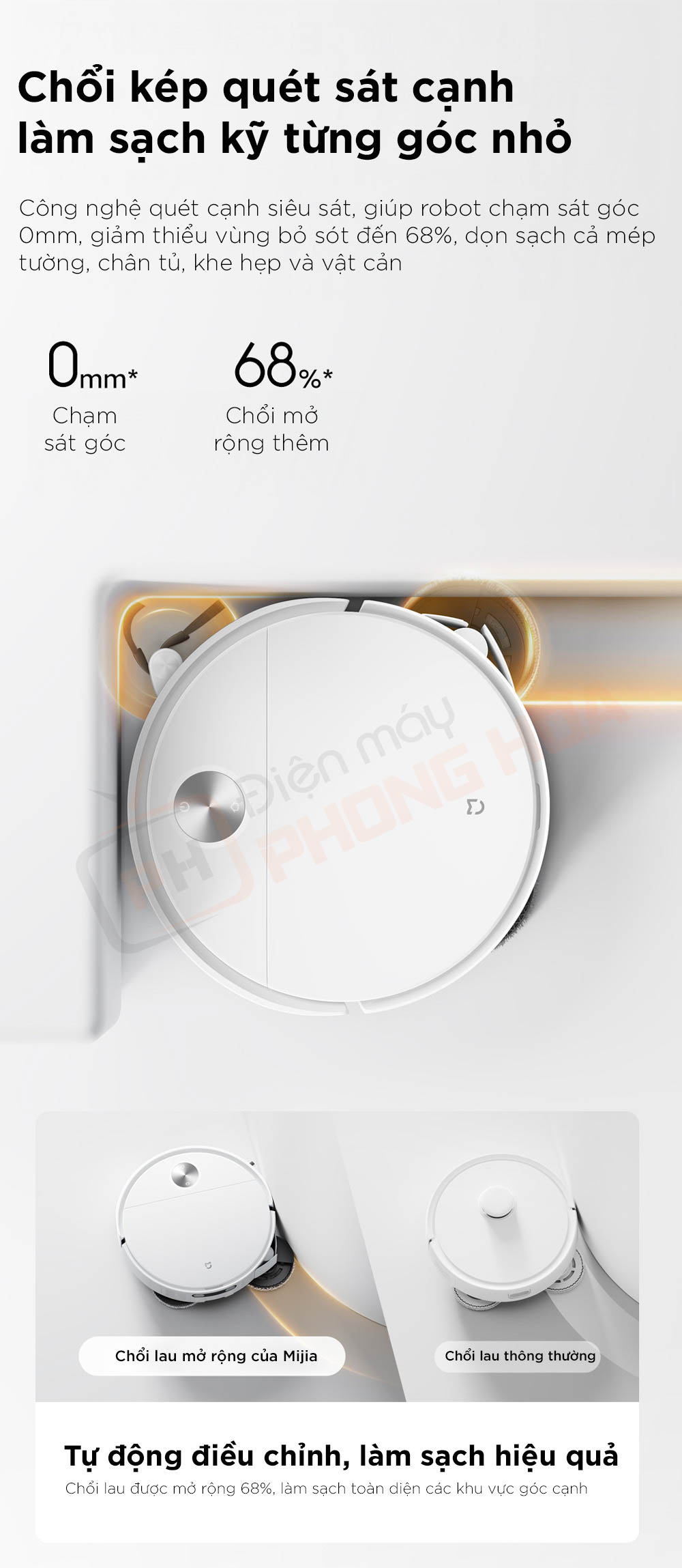 robot hut bui lau nha xiaomi mijia 5 7 Robot hút bụi lau nhà Xiaomi Mijia 5