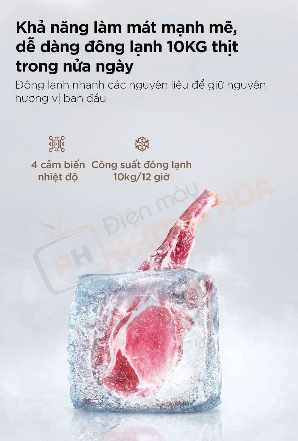 tu lanh 2 canh 630l 12 Tủ lạnh xiaomi mijia 630l khả năng làm mát mạnh mẽ