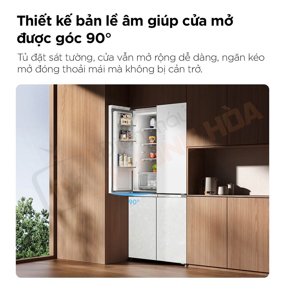 xiaomi mijia 508l 10 Tủ lạnh 4 cánh Xiaomi Mijia 508L BCD-508WGBI