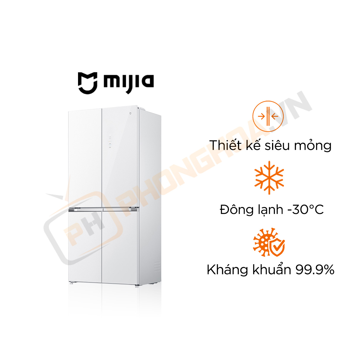 xiaomi-mijia-508l-2 Tủ lạnh 4 cánh Xiaomi Mijia 508L BCD-508WGBI