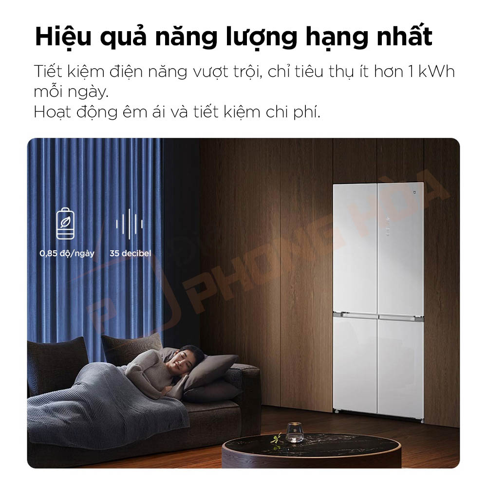 xiaomi mijia 508l 22 Tủ lạnh 4 cánh Xiaomi Mijia 508L BCD-508WGBI