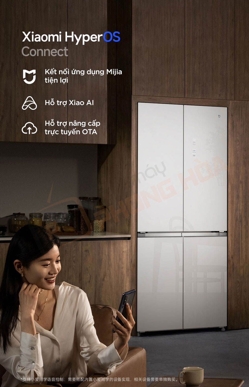 xiaomi mijia 508l 23 Tủ lạnh 4 cánh Xiaomi Mijia 508L BCD-508WGBI