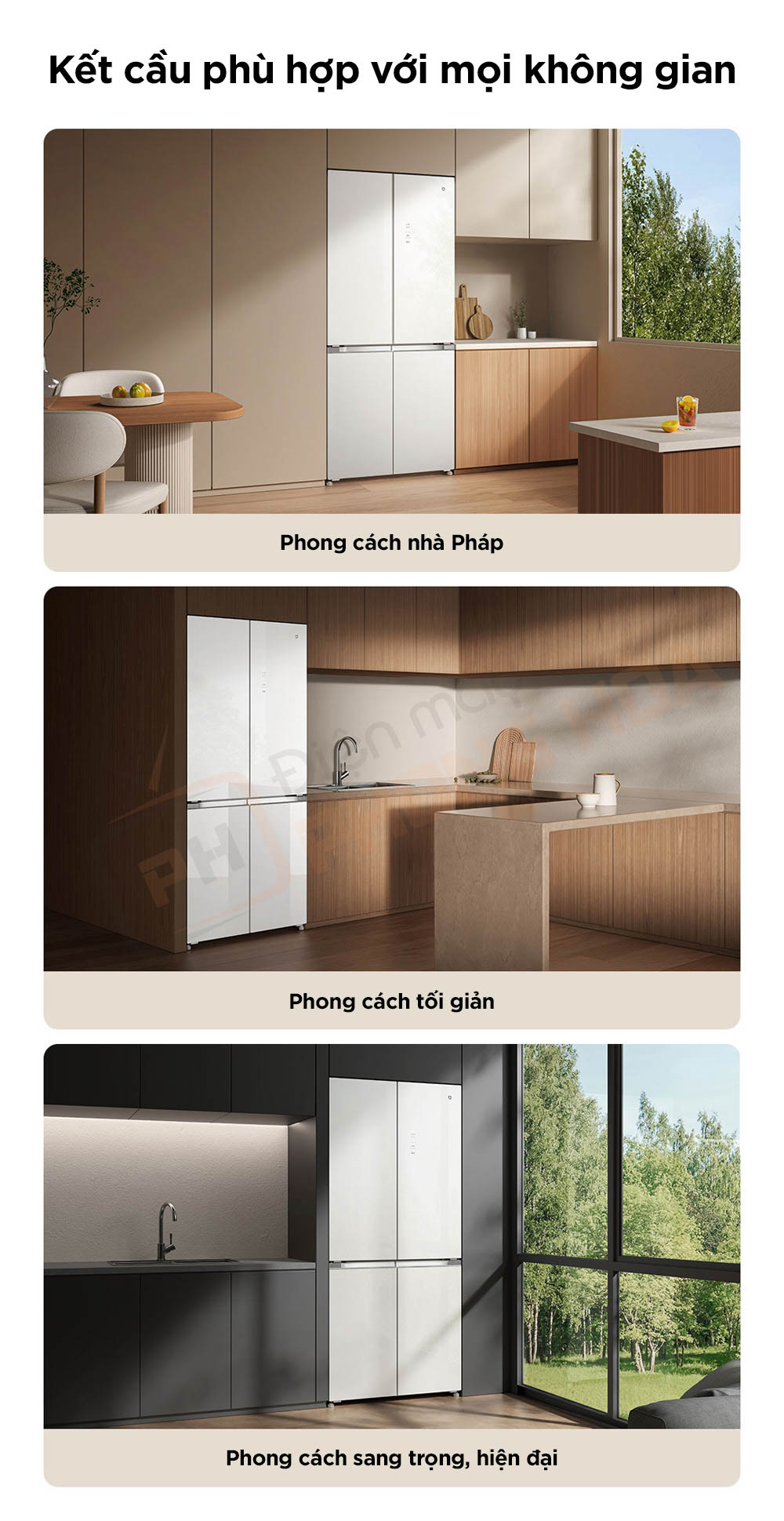 xiaomi mijia 508l 5 Tủ lạnh 4 cánh Xiaomi Mijia 508L BCD-508WGBI