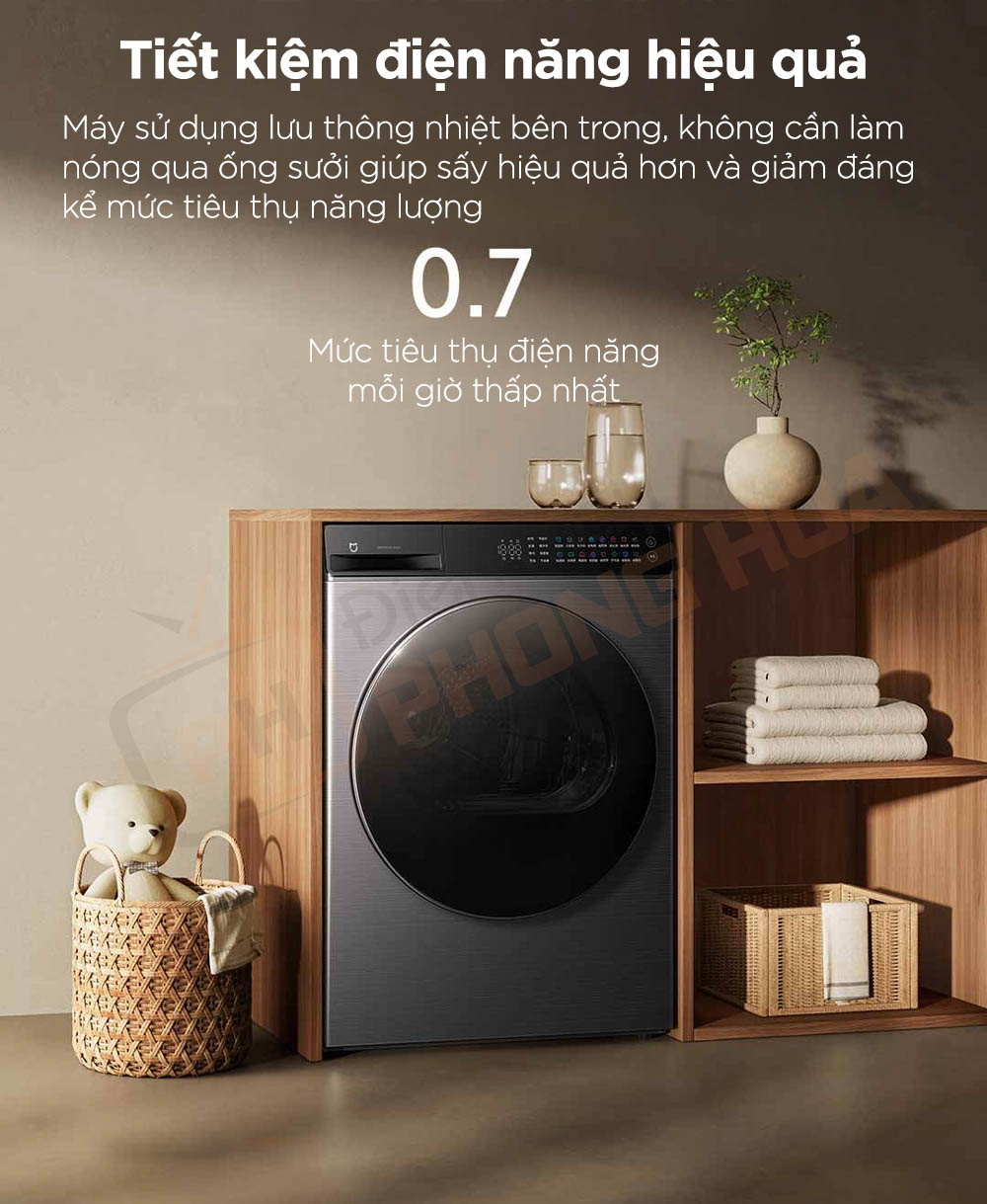 xiaomi mijia mj105 19 Máy sấy Xiaomi Mijia MJ105 10kg