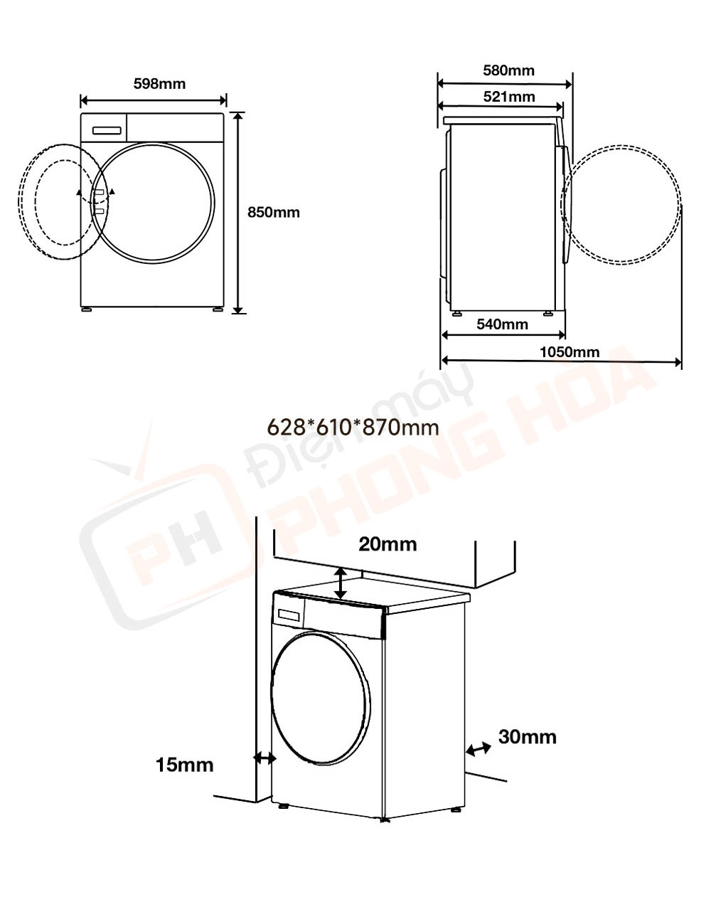 xiaomi mijia mj105 27 Máy sấy Xiaomi Mijia MJ105 10kg