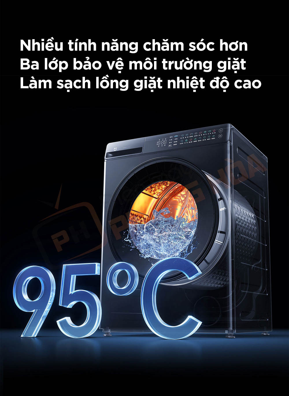 may giat xiaomi mijia pro mj101 12 Máy giặt Xiaomi Mijia Pro MJ101