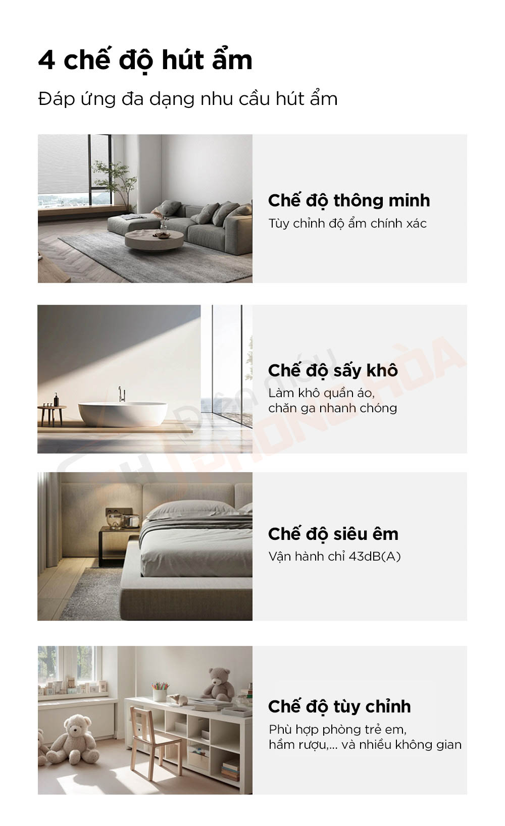 may hut am vino 40l 12 Máy hút ẩm VINO 40L