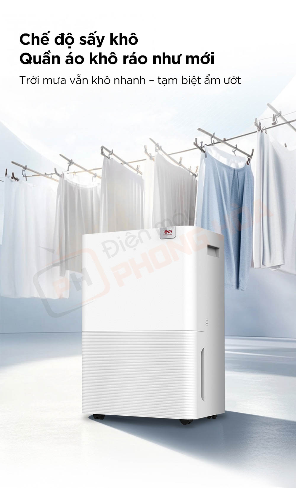 may hut am vino 40l 6 Máy hút ẩm VINO 40L