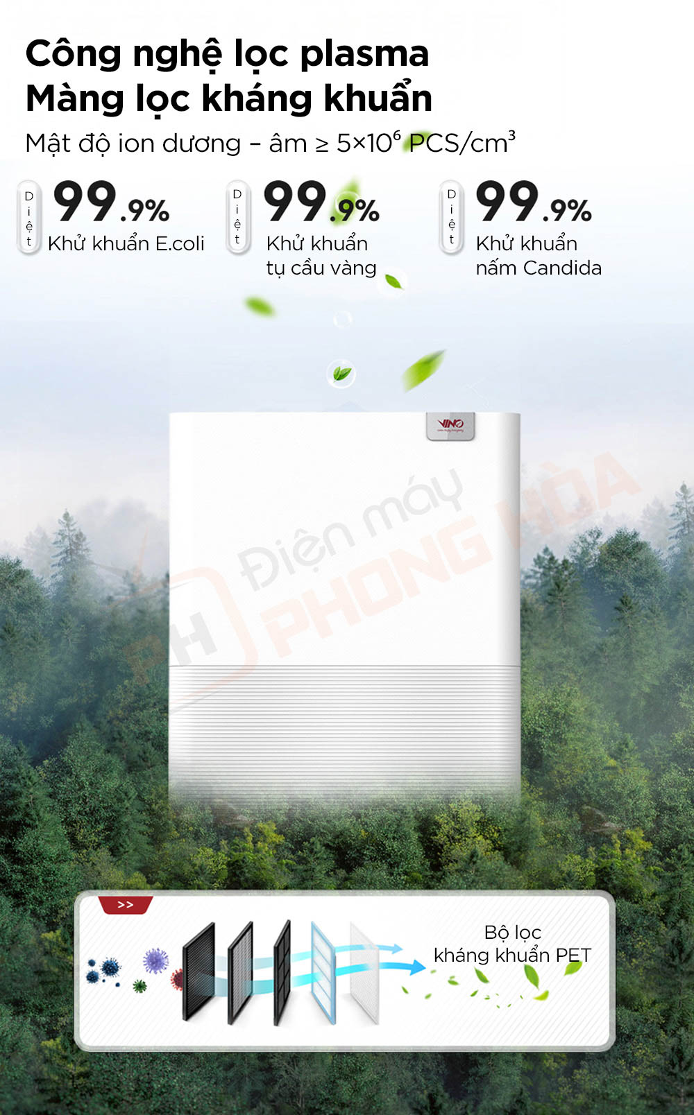 may hut am vino 40l 8 Máy hút ẩm VINO 40L