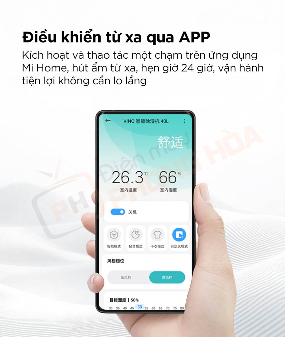 may hut am vino 40l 9 Máy hút ẩm VINO 40L