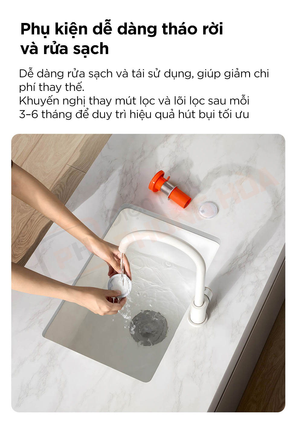 may hut bui cam tay xiaomi mijia e204 11 Máy hút bụi cầm tay Xiaomi Mijia E204