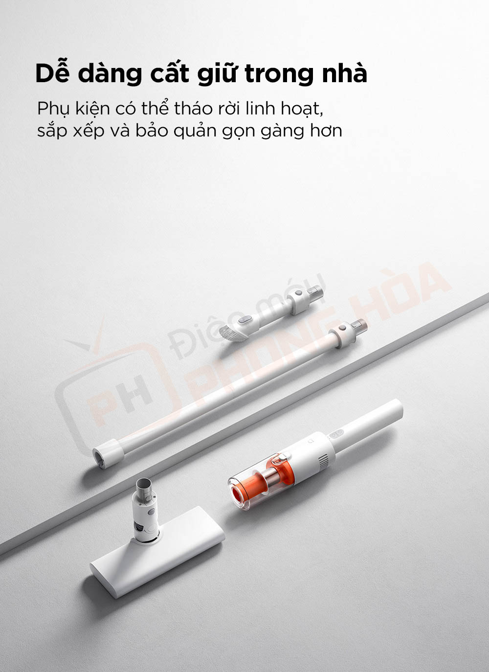 may hut bui cam tay xiaomi mijia e204 14 Máy hút bụi cầm tay Xiaomi Mijia E204