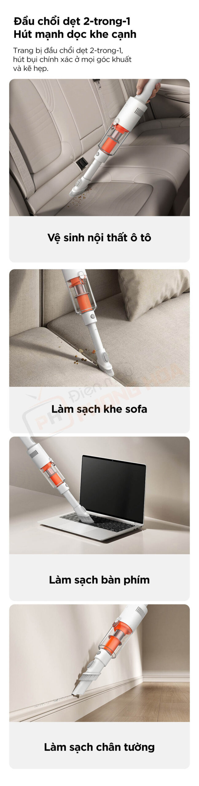 may hut bui cam tay xiaomi mijia e204 6 scaled Máy hút bụi cầm tay Xiaomi Mijia E204