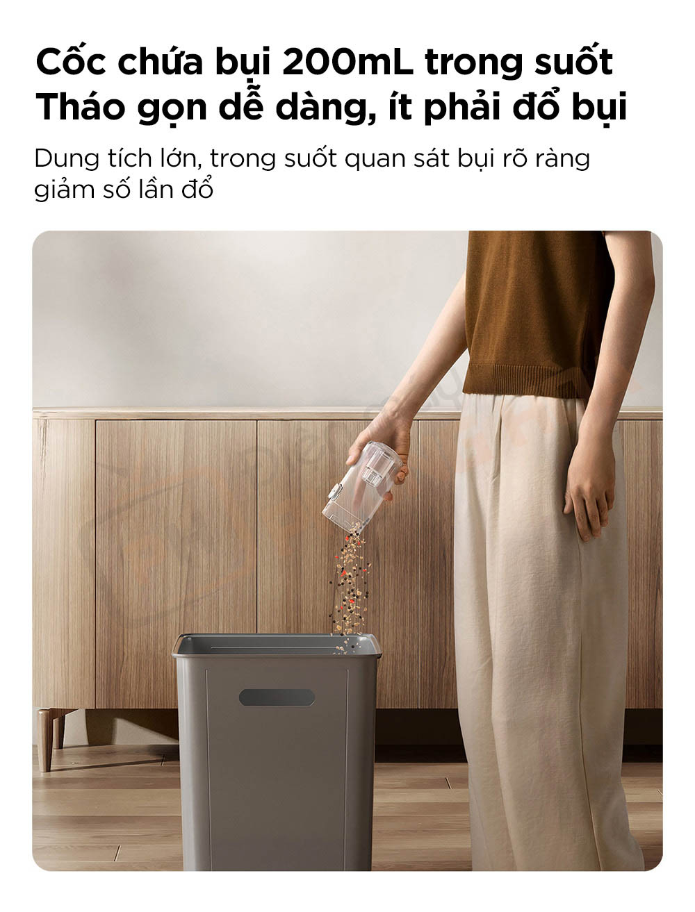 may hut bui cam tay xiaomi mijia e204 9 Máy hút bụi cầm tay Xiaomi Mijia E204