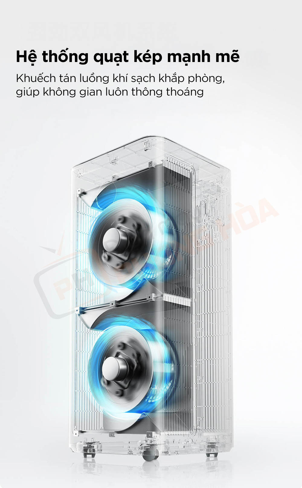 may loc khong khi mijia 5 pro 10 máy lọc không khí mijia 5 pro hệ thống quạt kép mạnh mẽ