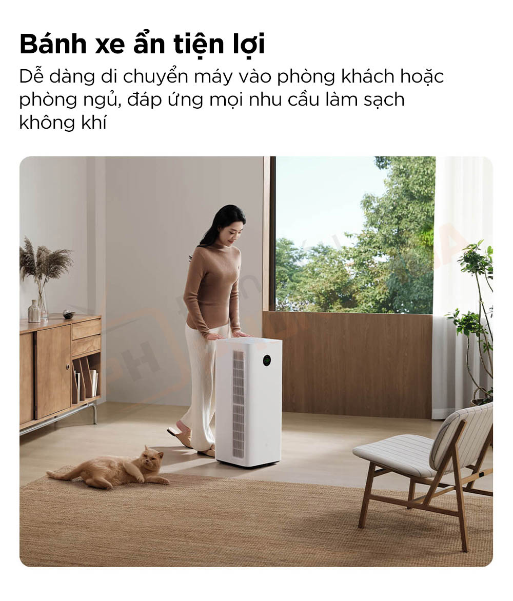 may loc khong khi mijia 5 pro 13 máy lọc không khí mijia 5 pro bánh xe ẩn tiện lợi