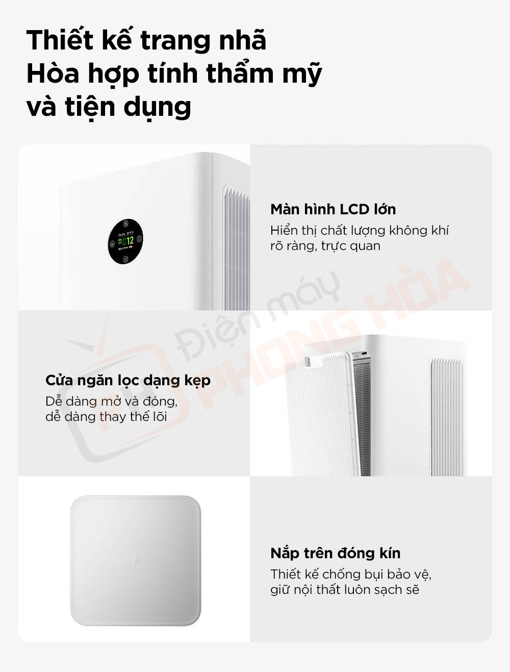 may loc khong khi mijia 5 pro 14 máy lọc không khí mijia 5 pro thiết kế trang nhã