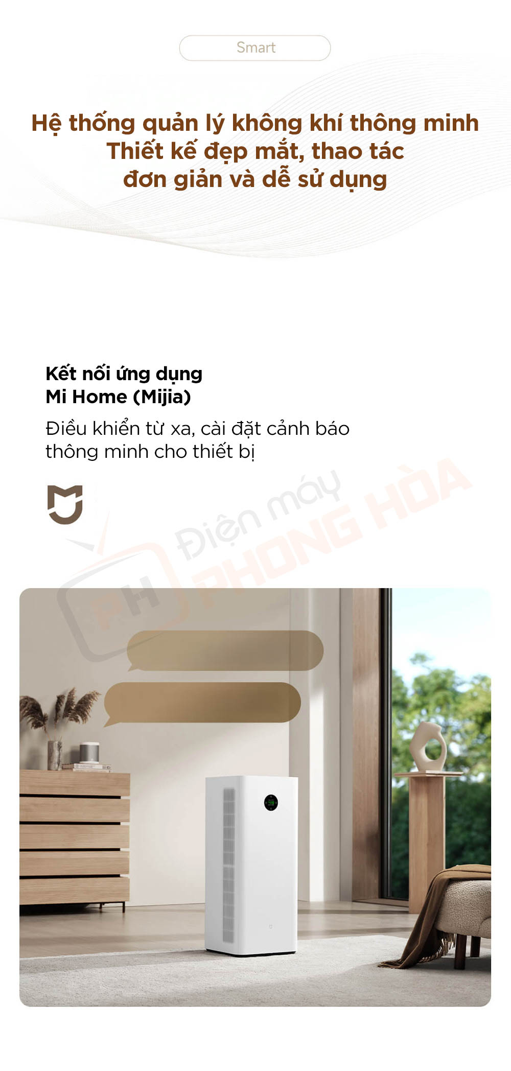 may loc khong khi mijia 5 pro máy lọc không khí mijia 5 pro hệ thống quản lý thông minh