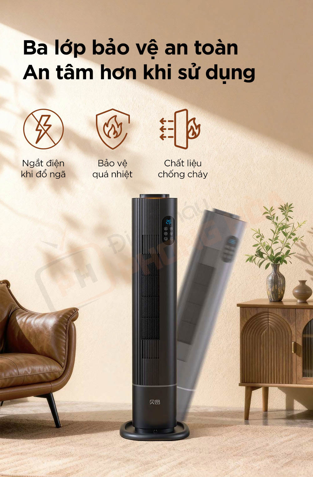 may suoi beion n900 pro graphene 10 Máy sưởi Beion N900 Pro Graphene