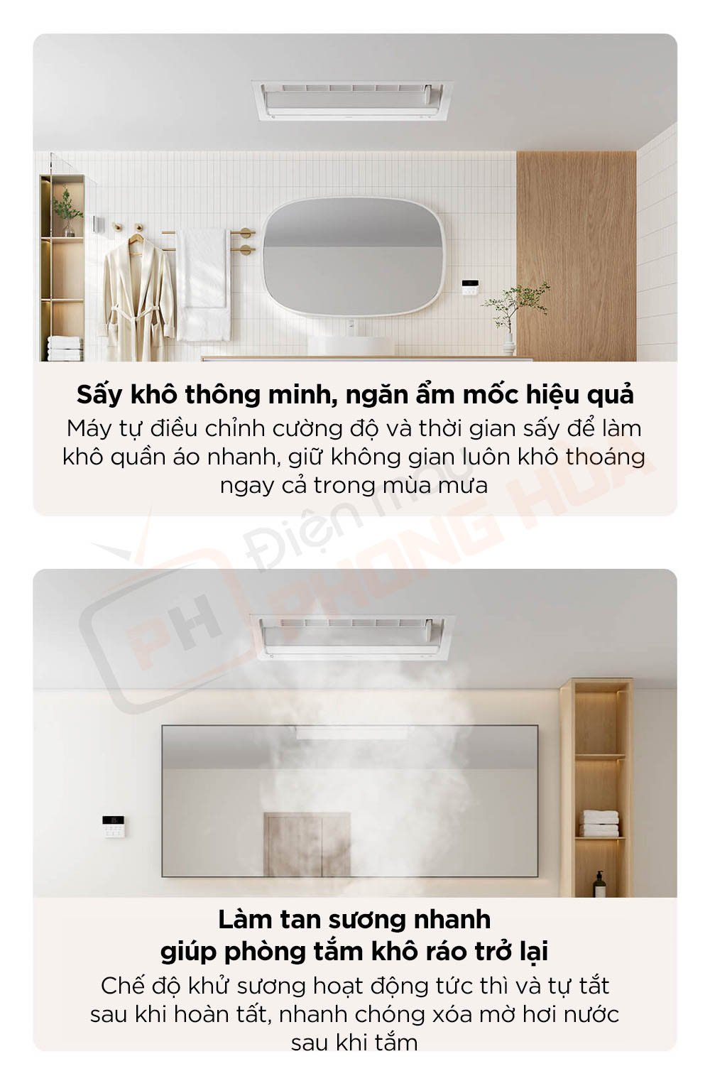 may suoi nha tam xiaomi mijia s1 11 Máy sưởi nhà tắm Xiaomi Mijia S1