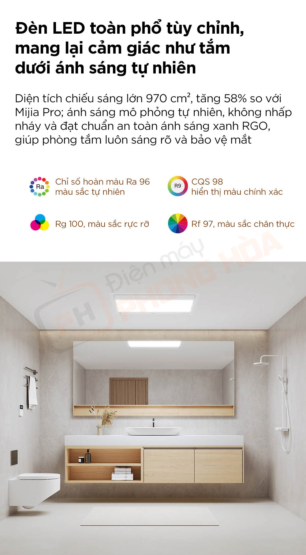 may suoi nha tam xiaomi mijia s1 8 Máy sưởi nhà tắm Xiaomi Mijia S1