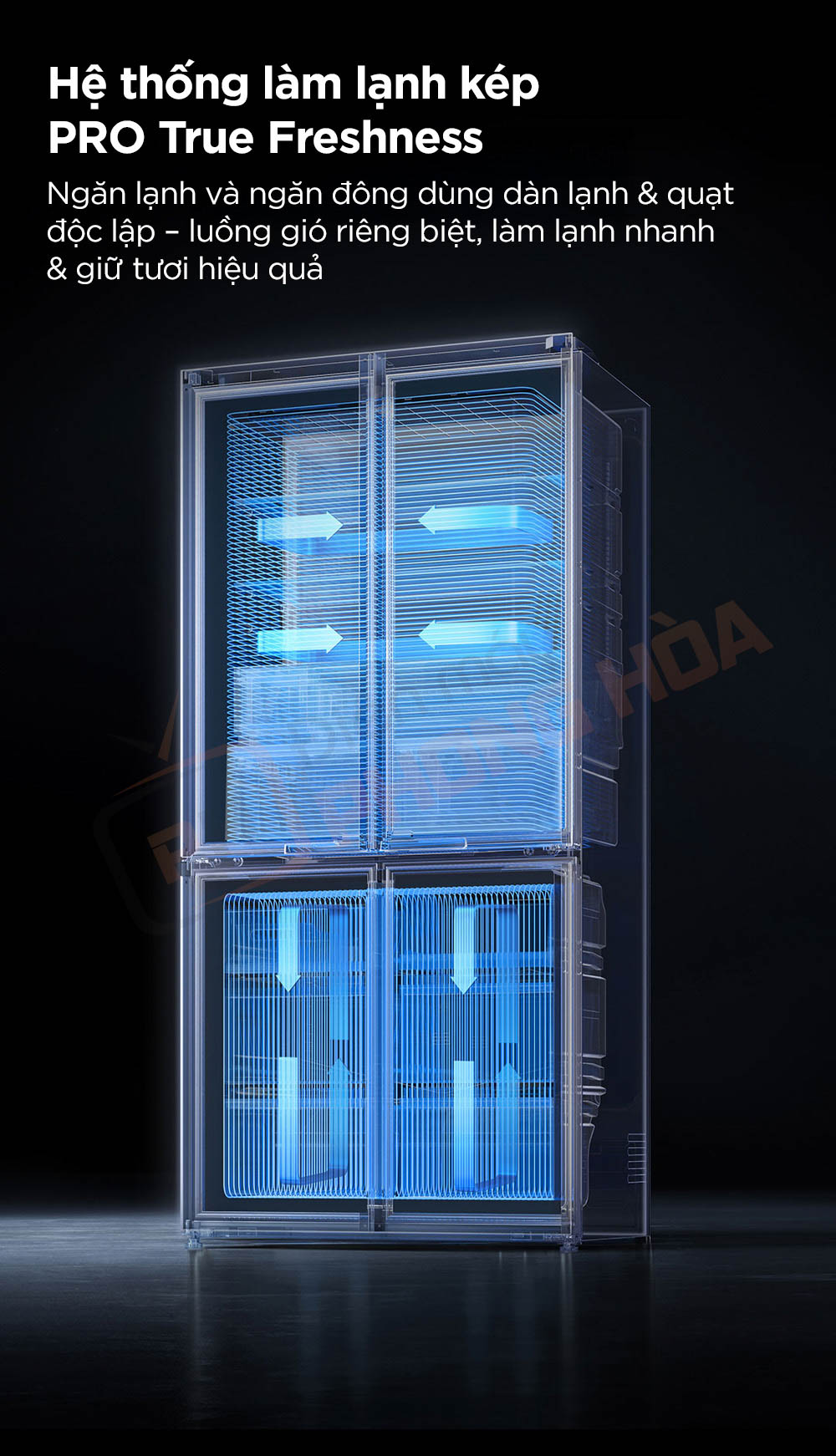 tu lanh 4 canh xiaomi mijia 560l pro 6 Tủ lạnh 4 cánh Xiaomi Mijia 560L Pro