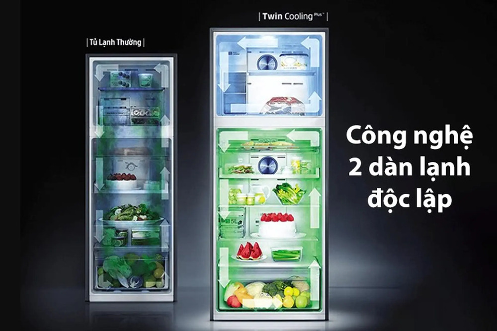 cong nghe 2 dan lanh doc lap Công nghệ 2 dàn lạnh độc lập trên tủ lạnh