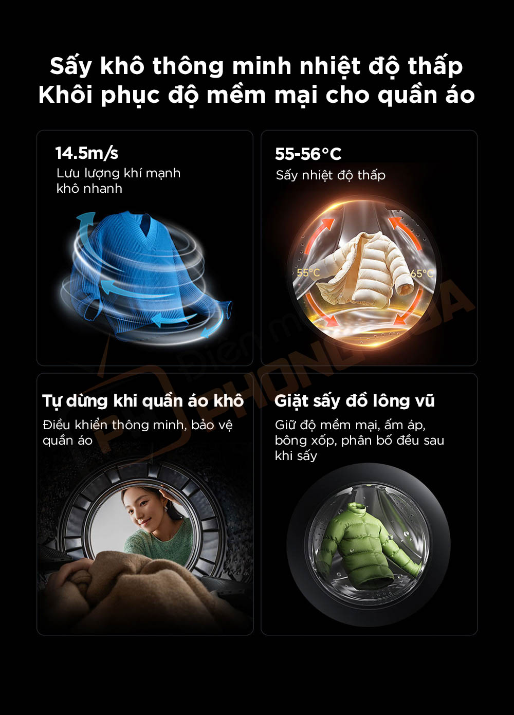 may giat mijia MJ105 pro 12 máy giặt mijia 105pro sấy khô thông minh