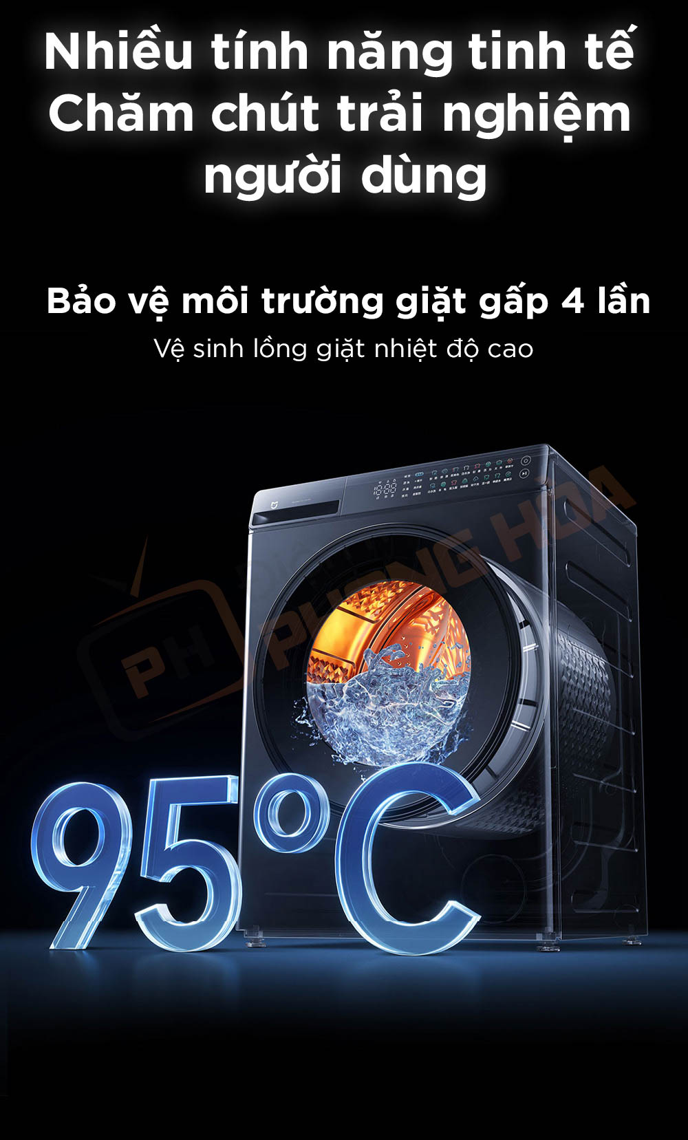 may giat mijia MJ105 pro 18 máy giặt mijia 105pro nhiều tính năng tinh tế