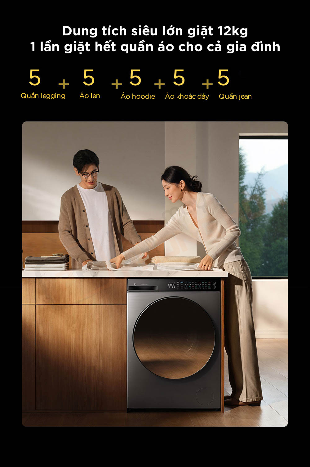 may giat mijia MJ105 pro 3 máy giặt mijia 105pro dung tích giặt lên tới 12kg