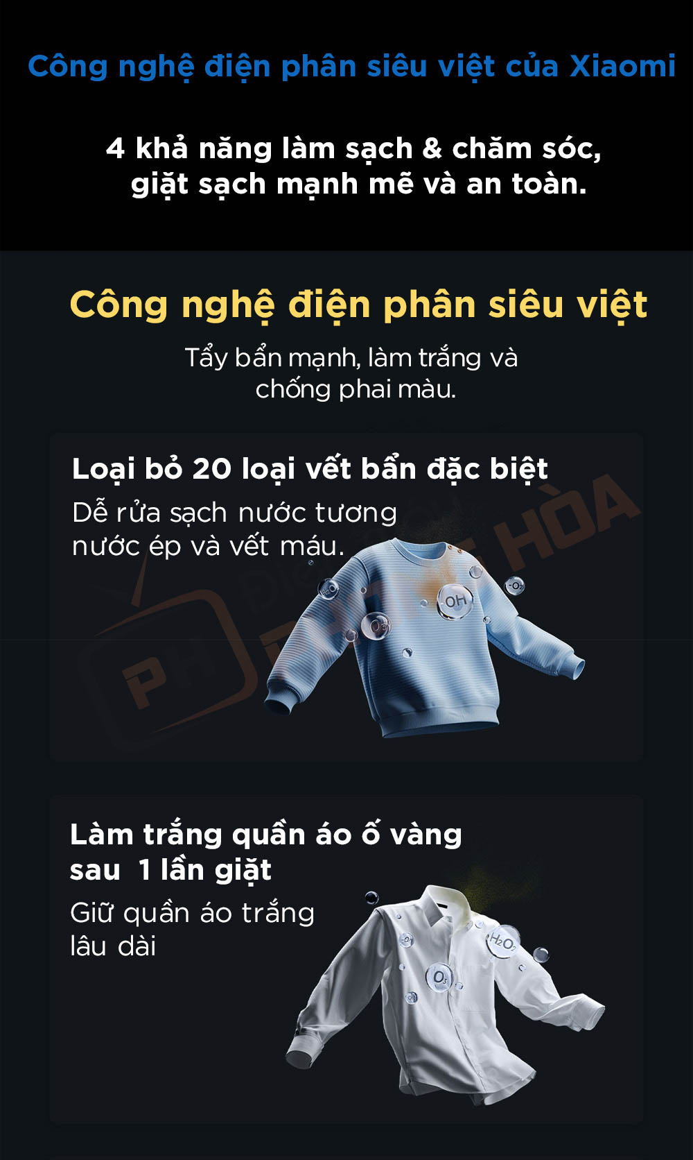 may giat mijia MJ105 pro 7 máy giặt mijia 105pro công nghệ điện phân siêu việt