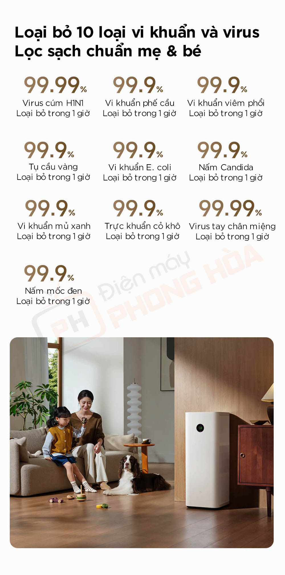 may loc khong khi xiaomi air purifier 6 pro 15 Máy lọc không khí Xiaomi Air Purifier 6 Pro