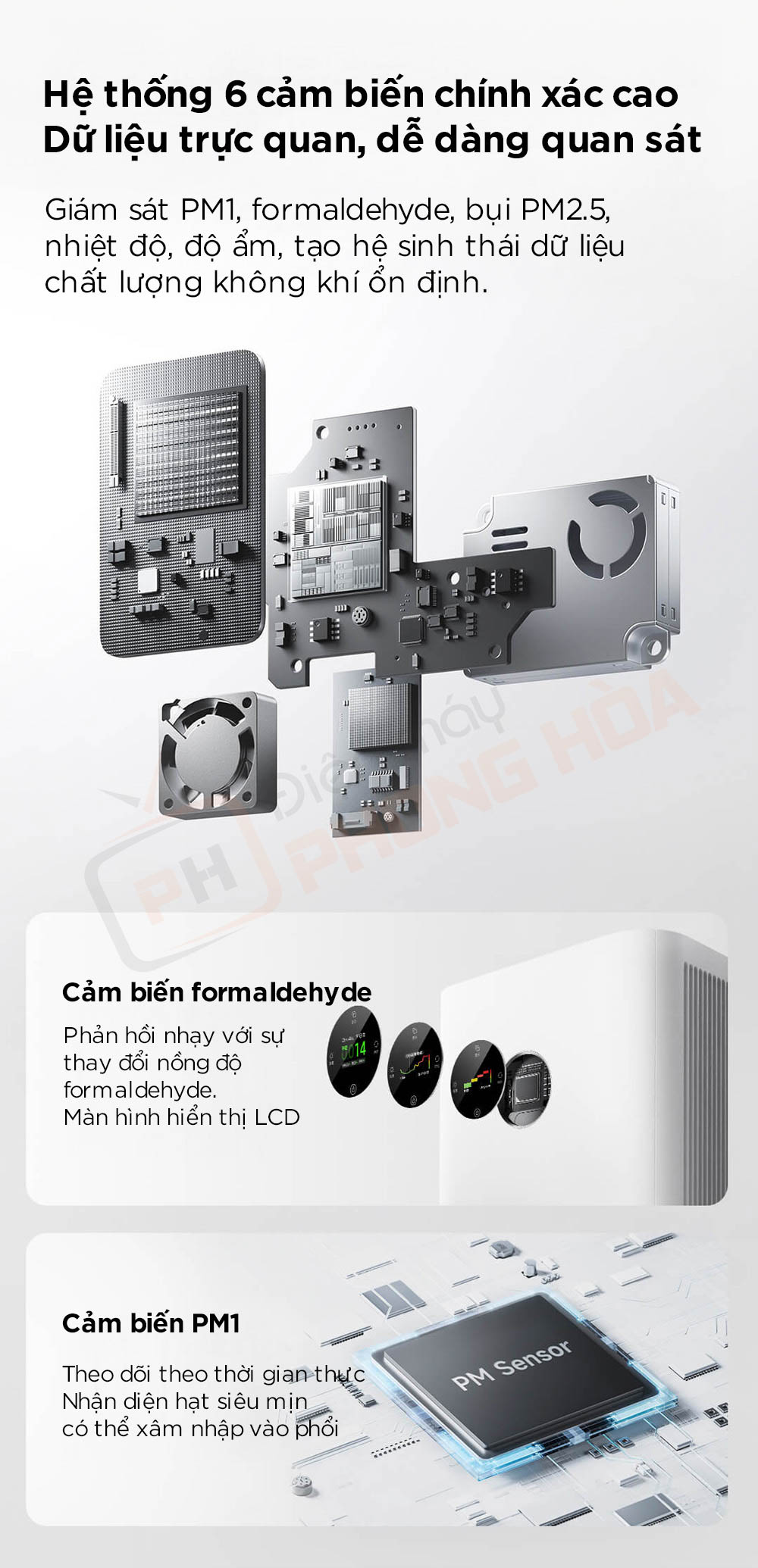 may loc khong khi xiaomi air purifier 6 pro 16 Máy lọc không khí Xiaomi Air Purifier 6 Pro