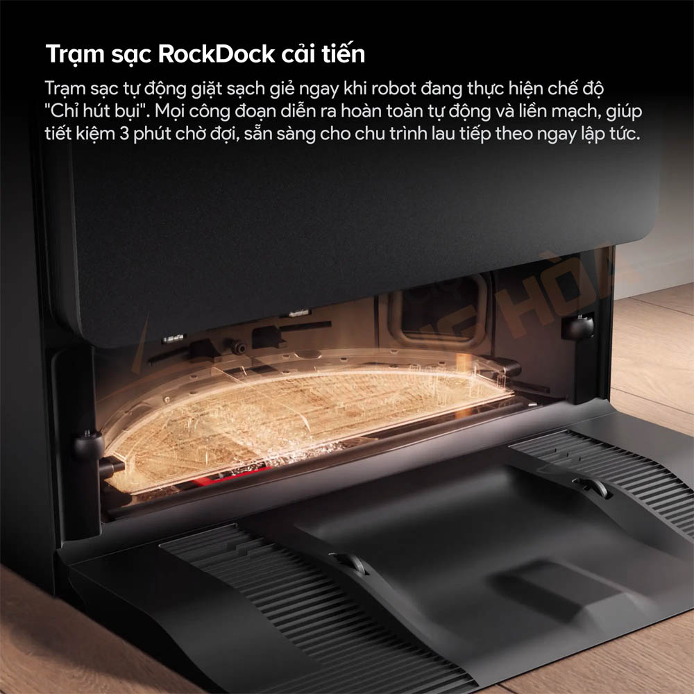 robot hut bui lau nha roborock saros 20 sonic 12 Trạm sạc được cải tiến